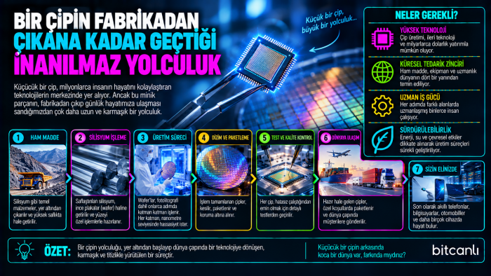 Bir Çipin Fabrikadan Çıkana Kadar Geçtiği İnanılmaz Yolculuk